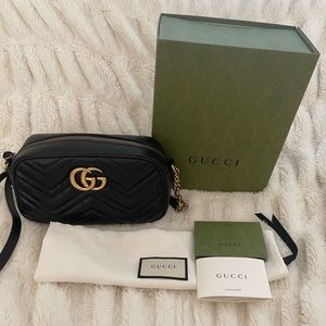 Gucci Marmont Small Matelassé Shoulder Bag